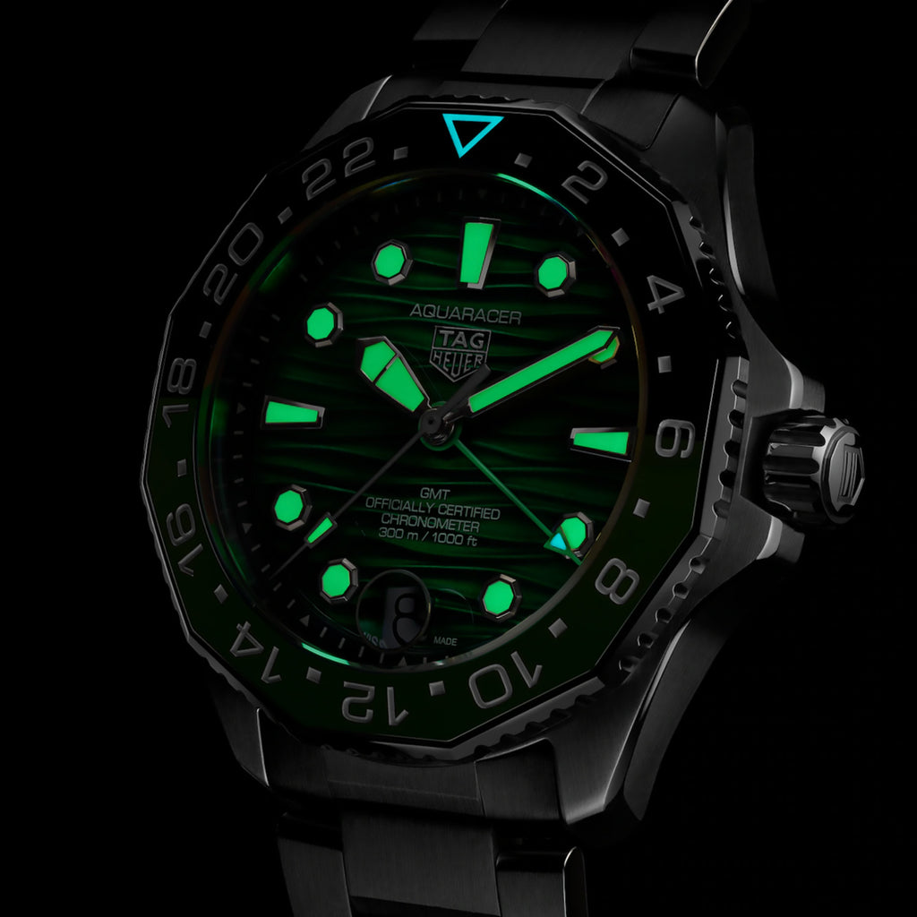 TAG Heuer - Aquaracer 42 mm 300 Professional GMT Green Dial - WBP5115.BA0013