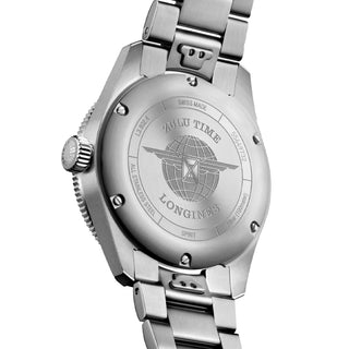 Longines - Spirit Zulu Time GMT 39 mm Blue Dial Bracelet - L38024936