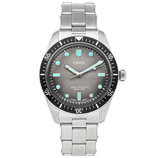 Oris - Divers Sixty Five 40 mm Grey Turquoise Luminous Dial - 01733770740530782018