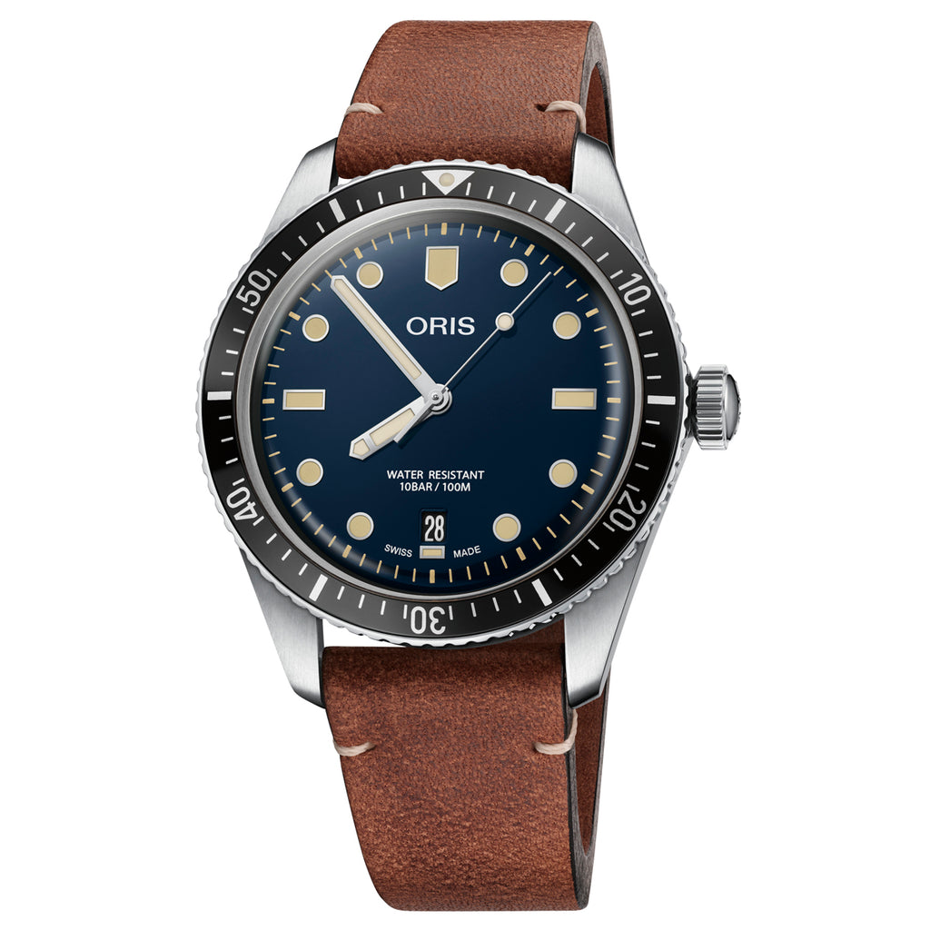Oris - Divers Sixty Five Blue Dial Date Stainless Diver 40mm - 0173377074055