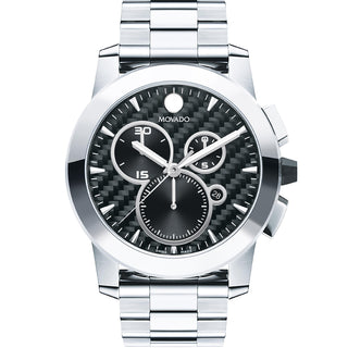 Movado - Vizio Chronograph 45 mm Carbon Fiber Dial Stainless - 0606551