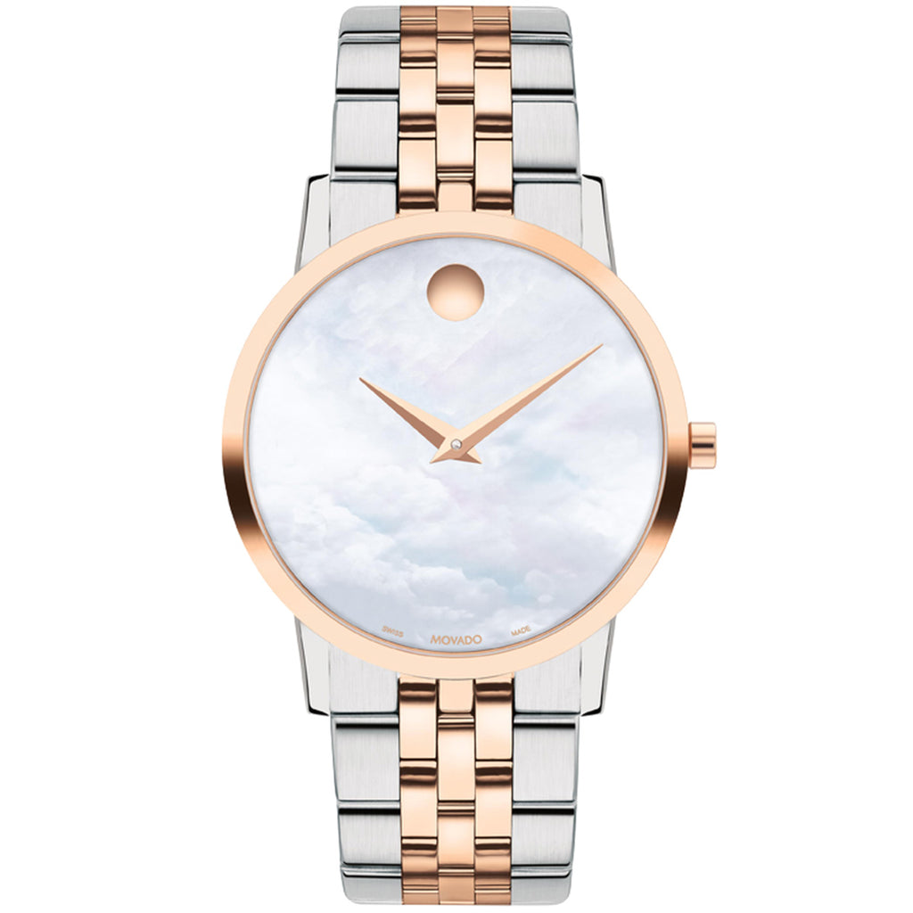 Movado - Museum Classic 33 mm Mother of Pearl Dial Two-Tone Rose Gold - 0607629