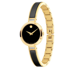 Load image into Gallery viewer, Movado - Moda Museum 24 mm Bangle Gold PVD Diamonds Womens - 0607716