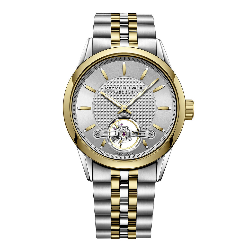 Raymond Weil - Freelancer Gold Silver Automatic Watch 42 mm - 2780-STP-65001