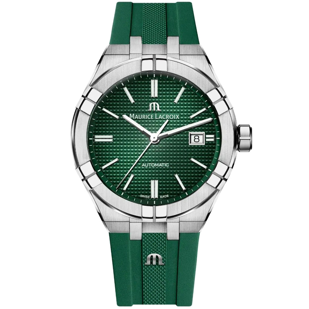 Maurice Lacroix - AIKON 42 mm Green Dial & Strap - AI6008-SS000-630-5