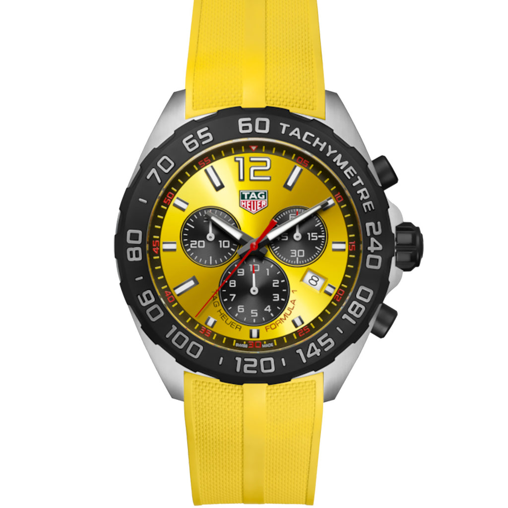 Tag Heuer - Formula1 43 mm Yellow Dial & Band Stainless - CAZ101AM.FT8054
