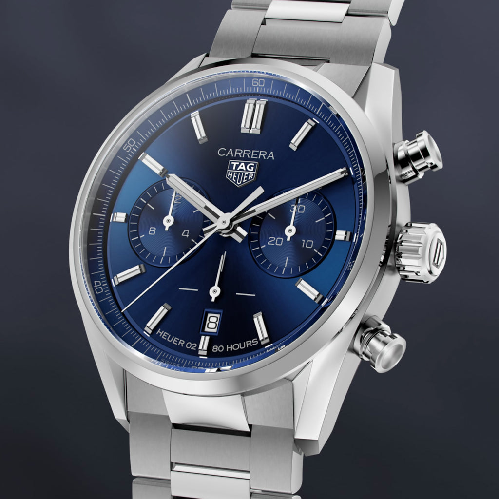 Tag Heuer - Carrera 42 mm Blue Dial Automatic Chronograph - CBN2011.BA0642