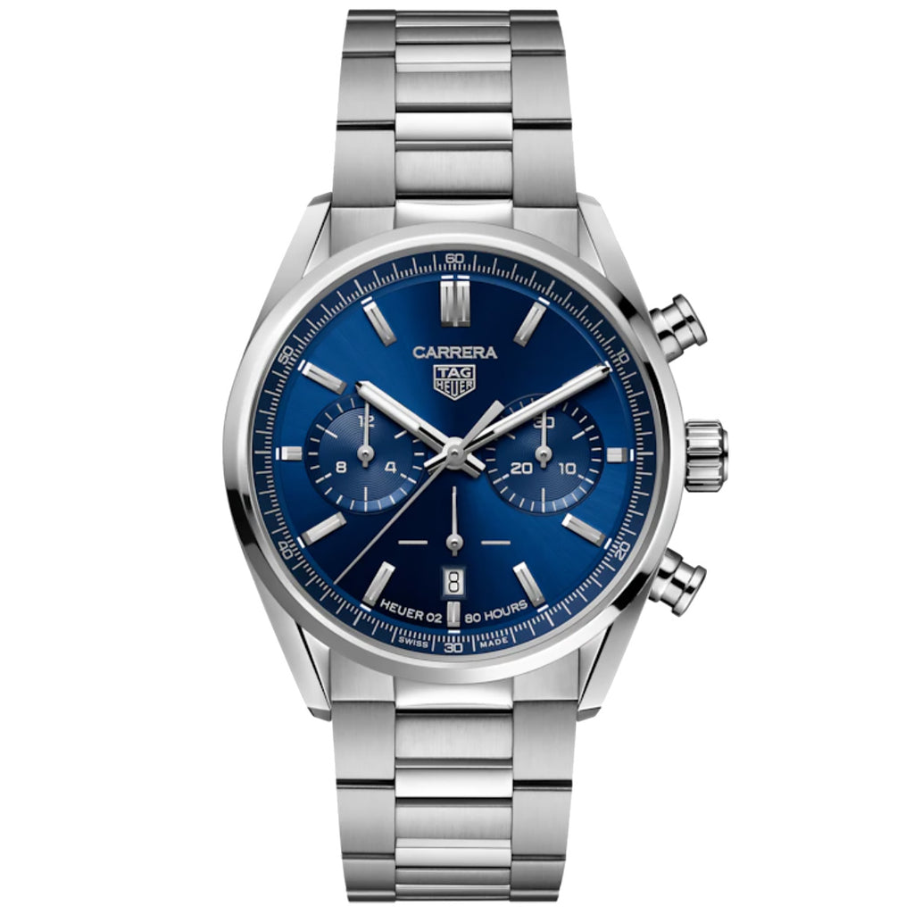 Tag Heuer - Carrera 42 mm Blue Dial Automatic Chronograph - CBN2011.BA0642