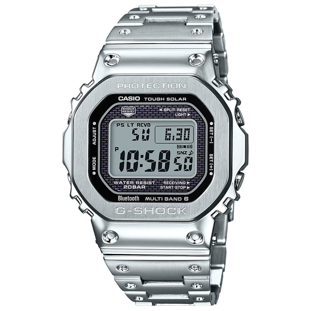 Casio G-Shock FULL METAL 5000 Silver Mens Watch GMWB5000D-1