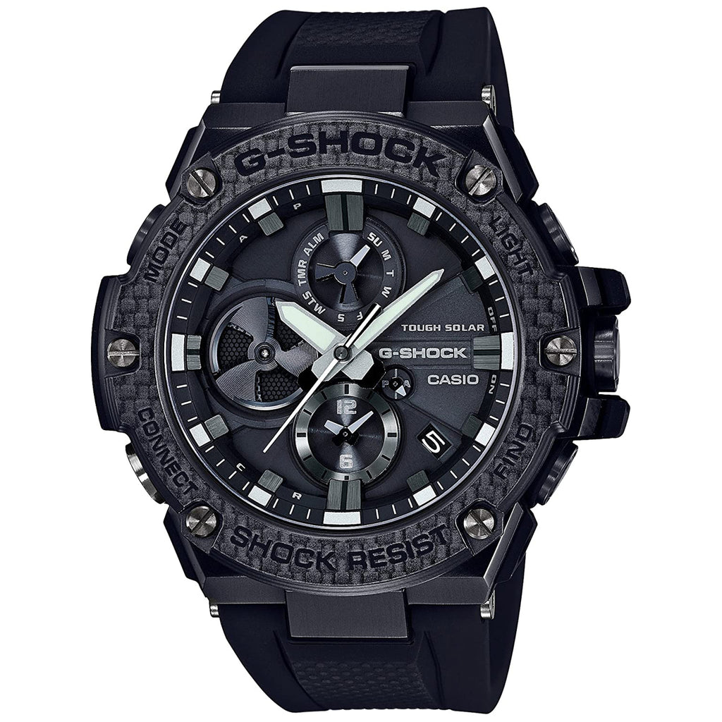 Casio G-Shock G-Steel Carbon Bezel Bluetooth Mens Watch GSTB100X-1A