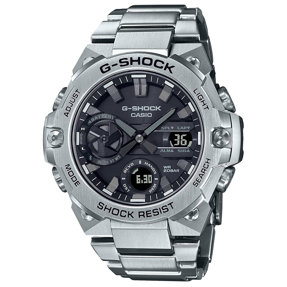 Casio G-Shock - Thin Case - Tough Solar - watch - GST-B400D-1A ...