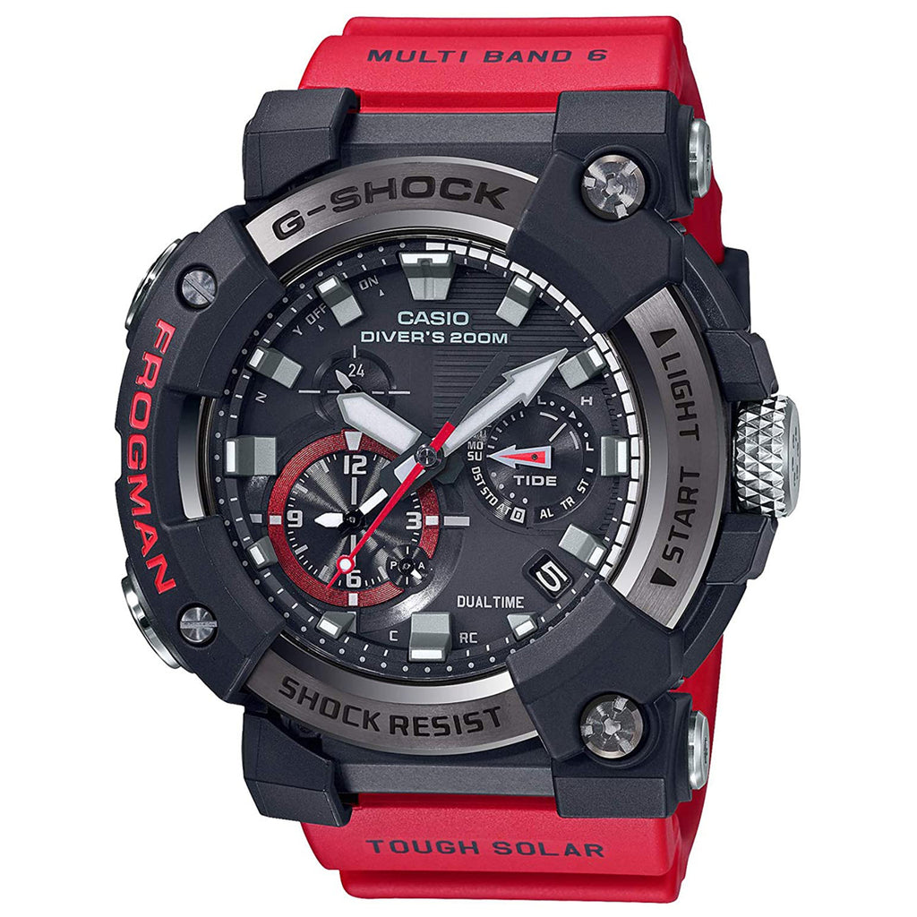 Casio G-Shock FROGMAN MASTER OF G Black/Red Mens Watch GWFA1000-1A4