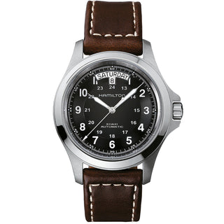 Hamilton - Khaki Field 40 mm King Automatic Black Dial Day Date - H64455533