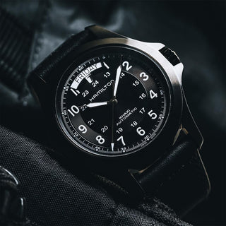 Hamilton - Khaki Field 40 mm King Automatic Black PVD Day Date - H64465733