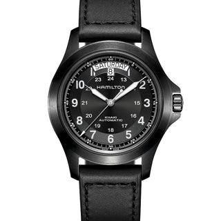 Hamilton - Khaki Field 40 mm King Automatic Black PVD Day Date - H64465733