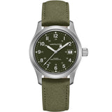 Hamilton - Khaki Field 38 mm Officer Mechanical Canvas Green Dial - H69439363