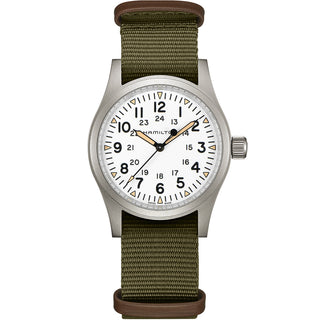 Hamilton - Khaki Field 38 mm Mechanical White Dial Military - H69439411