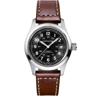 Hamilton - Khaki Field 38 mm Automatic Stainless Black Dial Military - H70455533