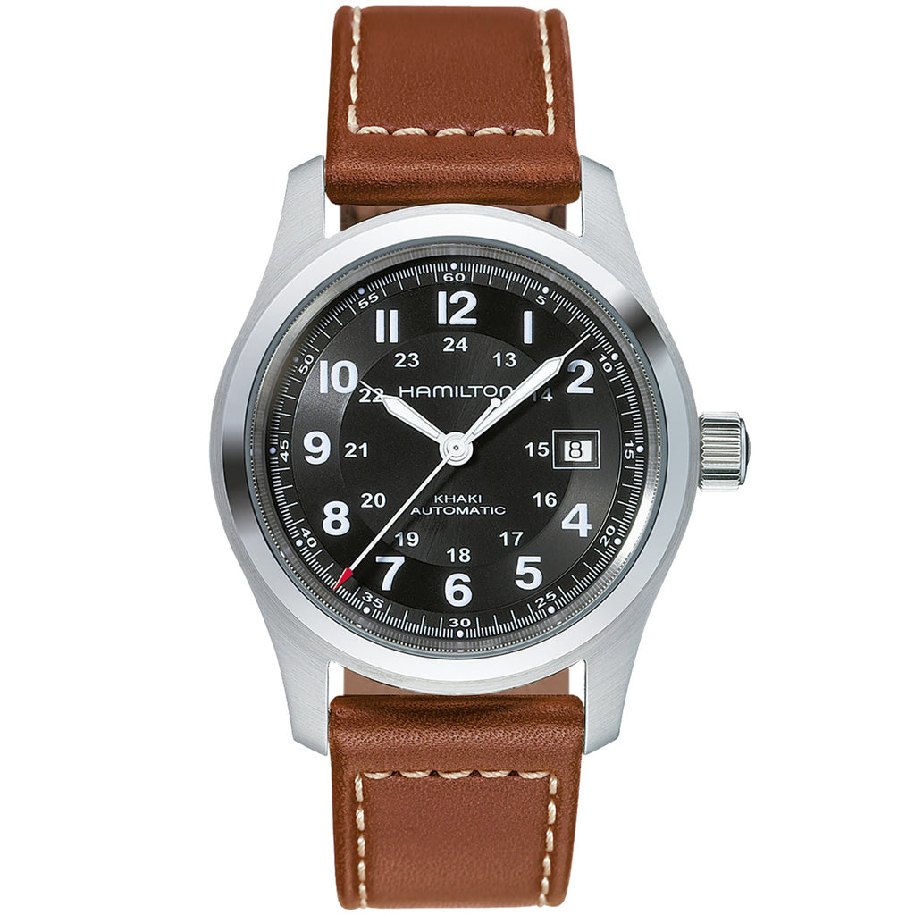 Hamilton - Khaki Field 42 mm Automatic Stainless Black Dial Date - H70555533