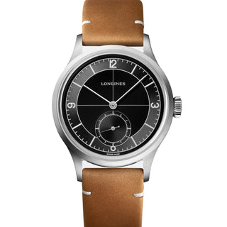 Longines - Heritage Classic 38.5 mm Black Dial Sector Dial - L28284532