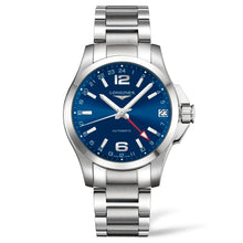 Load image into Gallery viewer, Longines - Conquest 41 mm GMT Automatic Stainless Blue Dial - L36874996