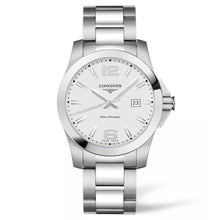Load image into Gallery viewer, Longines - Conquest 41 mm Stainless Bracelet Silver Dial - L37594766