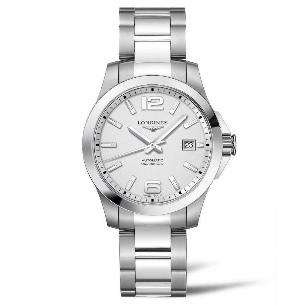 Longines - Conquest 39 mm Automatic Stainless Steel Silver Dial - L37764766