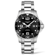Load image into Gallery viewer, Longines - HydroConquest 43 mm Automatic Black Dial Steel Bracelet - L37824566