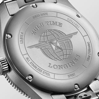 Longines - Spirit Zulu Time GMT 42 mm Blue Dial Bracelet - L38124936