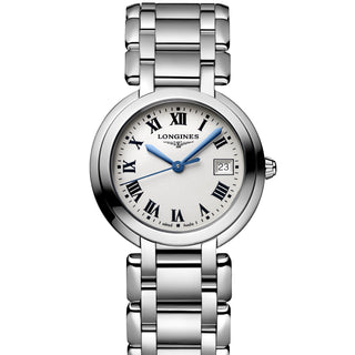 Longines - PrimaLuna 30mm Roman Numerals Stainless Bracelet - L81124716