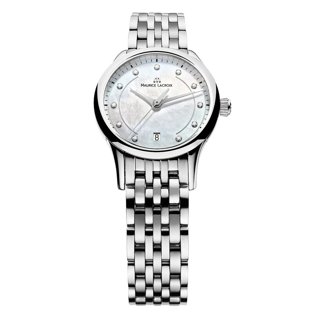 Maurice Lacroix - Les Classiques 28 mm Mother of Pearl Diamond Dial -  LC1113-SS002-170