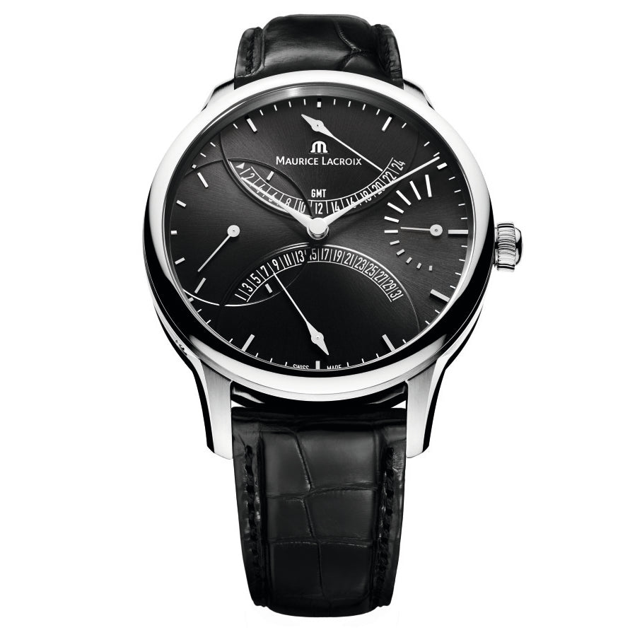 Maurice Lacroix - Masterpiece 43 mm Double Retrograde Black Dial - MP6518-SS001-330