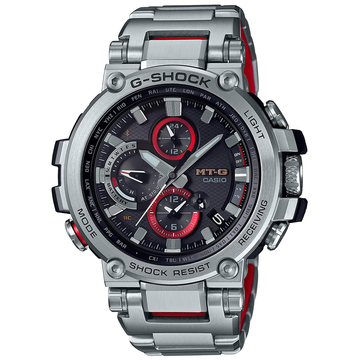 Casio G-Shock MT-G CONNECTED ENGINE Solar Steel Watch MTG-B1000D