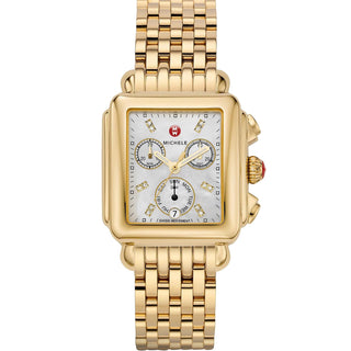 Michele - Deco Diamond Mother of Pearl Women's Watch - MWW06P000016