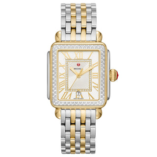 Michele - Deco Collection - Madison - Two Tone - Diamond - White MOP Dial - MWW06T000144