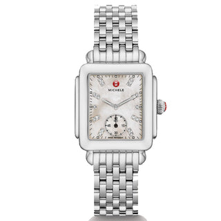 Michele - Deco Mid Stainless Diamond MOP Dial - MWW06V000002