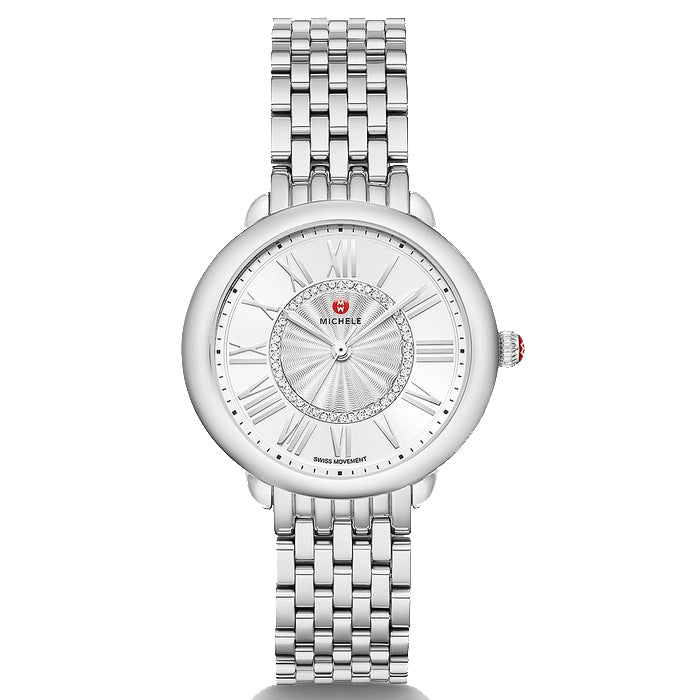 Michele - Serein Collection Classic Stainless Diamond White MOP Dial - MWW21B000147