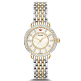 Michele - Sidney Collection - Classic - Two Tone - Diamond - White MOP Dial - MWW30B000002