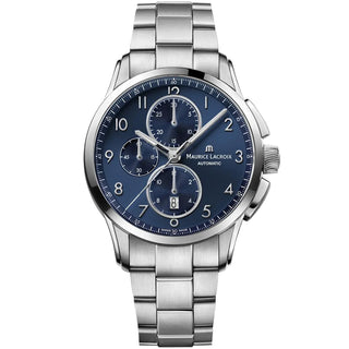 Maurice Lacroix - Pontos 43mm Automatic Chronograph Blue Dial - PT6388-SS002-420-1