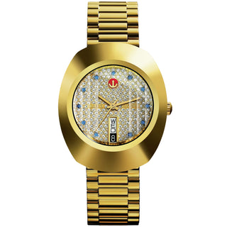 Rado - DiaStar The Original 36 mm Crystal Dial Gold PVD Day Date - R12413313