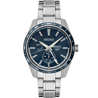 Seiko - Presage Sharp-Edged Series GMT Blue Dial & Bezel Limited Edition - SPB303