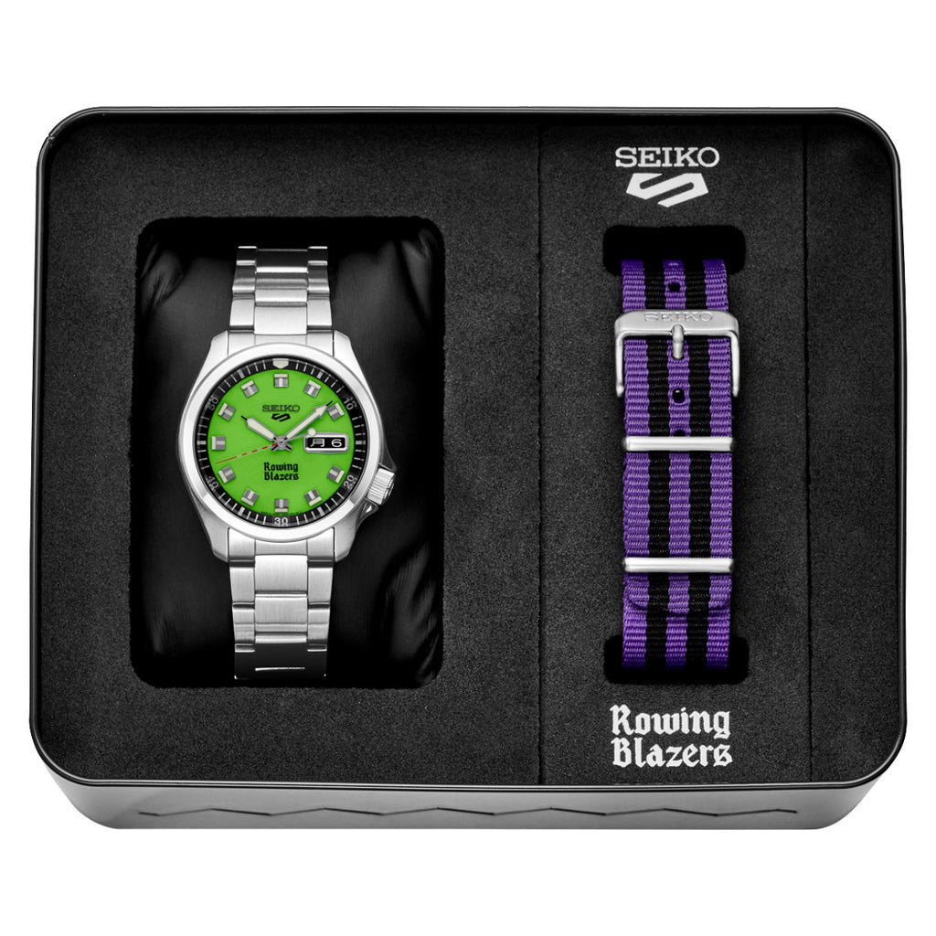 Seiko - 5 Sports Rowing Blazers Collaboration Green Dial Limited Edition - SRPJ59