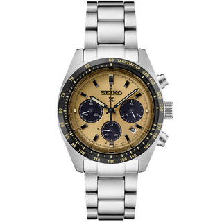 Seiko - Speedtimer Prospex Solar Chronograph Gold Dial Stainless Steel - SSC817