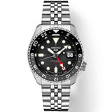 Seiko - 5 Sports SKX Black Dial Automatic Stainless Date GMT - SSK001