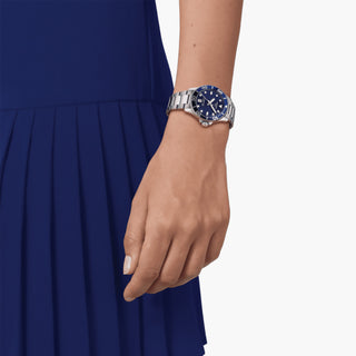 Tissot - Seastar 1000 Diver 36 mm Women's Blue Dial Bezel - T1202101104100