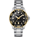 Tissot - Seastar 1000 Diver 36 mm Women's Black Gold Two Tone - T1202102105100