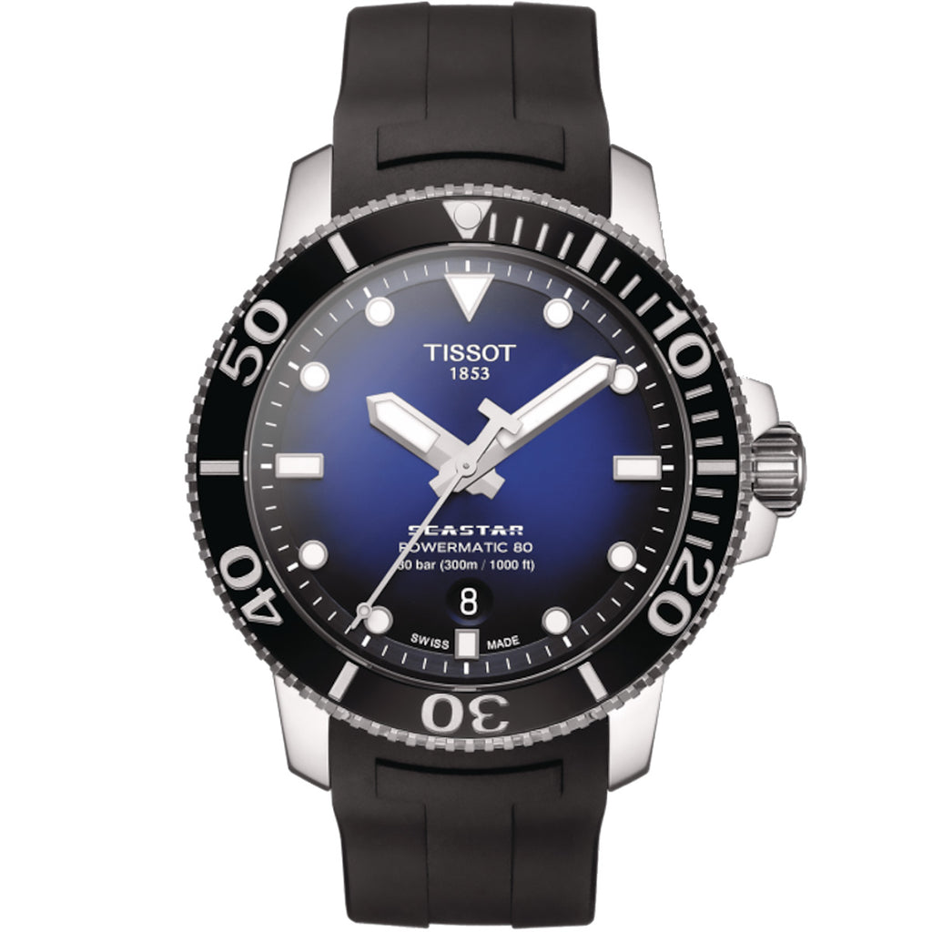 Tissot - T-Sport Seastar 1000 Powermatic 80 Diver Date Blue Dial - T1204071704100