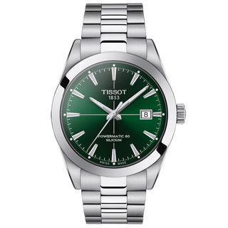 Tissot - Gentleman 40 mm Powermatic 80 Green Dial Stainless - T1274071109101