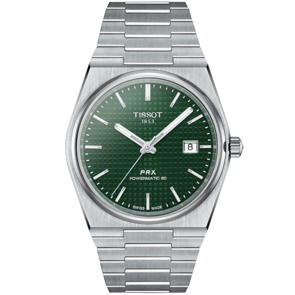 Tissot - PRX Powermatic 80 Green Dial Date Stainless - T1374071109100