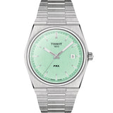Tissot - PRX 40 mm Quartz Light Green Dial Stainless Bracelet Date - T1374101109101